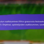 Menestysmittarit FIFA:n grassroots-festivaaleille 2025: Osallistuminen, Sitoutuminen, Tyytyväisyys