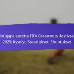 Menestysmittarit FIFA:n grassroots-festivaaleille 2025: Osallistuminen, Sitoutuminen, Tyytyväisyys