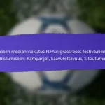 FIFA:n Grassroots-festivaalien 2025 taloudelliset hyödyt: Paikallisten yritysten tuki, matkailu, investoinnit