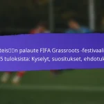 Saavutettavuus FIFA Grassroots Festivaaleilla 2025: Tilat, Kuljetus, Osallistavuuskeinot